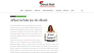 
                            4. APlast isi bate joc de clienti – Sexul Slab