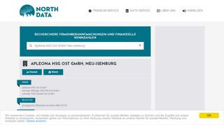 
                            10. Apleona HSG Ost GmbH, Neu-Isenburg - North Data