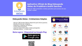 
                            3. Aplicativo Blog Esboçando Ideias — Esboçando Ideias