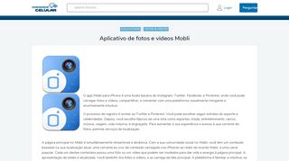 
                            3. Aplicativo de fotos e videos Mobli - ManiadeCelular