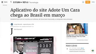 
                            13. Aplicativo do site Adote Um Cara chega ao Brasil em março ...