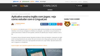 
                            7. Aplicativo ensina inglês com jogos; veja como estudar com o LinguaLeo