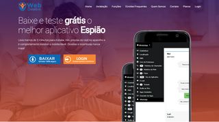 
                            7. Aplicativo Espião WebDetetive - 100% Invisível. Teste Grátis