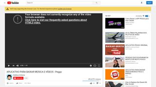 
                            8. APLICATIVO PARA BAIXAR MÚSICAS E VÍDEOS — Peggo - YouTube