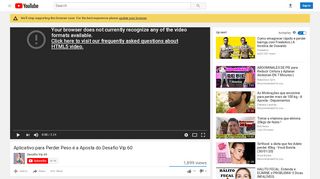 
                            13. Aplicativo para Perder Peso é a Aposta do Desafio Vip 60 - YouTube