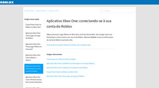 
                            1. Aplicativo Xbox One: conectando-se à sua conta do Roblox – Suporte ...