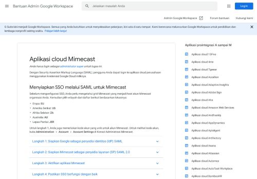 
                            6. Aplikasi cloud Mimecast - Bantuan Admin G Suite - Google Support
