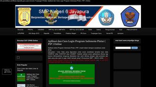 
                            10. Aplikasi dan Cara Login Program Indonesia Pintar ( PIP )