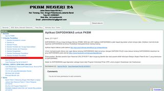 
                            4. Aplikasi DAPODIKMAS untuk PKBM - PKBMN24 - Google Sites