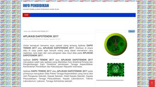 
                            11. APLIKASI DAPOTENDIK 2017 | INFO PENDIDIKAN