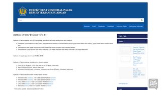 
                            3. Aplikasi e-Faktur Desktop versi 2.1 | Direktorat Jenderal Pajak