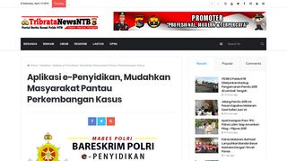 
                            5. Aplikasi e-Penyidikan, Mudahkan Masyarakat Pantau Perkembangan ...