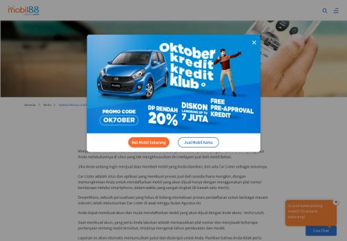 
                            5. Aplikasi Khusus Jual Beli Mobil - Mobil88