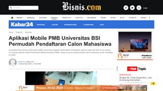 
                            10. Aplikasi Mobile PMB Universitas BSI Permudah Pendaftaran Calon ...