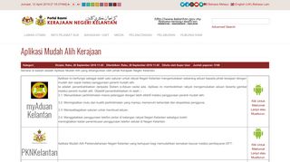 
                            10. Aplikasi Mudah Alih Kerajaan - Kerajaan Negeri Kelantan