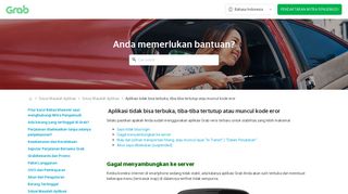 
                            1. Aplikasi tidak bisa terbuka, tiba-tiba tertutup atau ... - Grab Help Centre