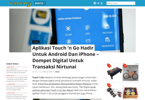 
                            10. Aplikasi Touch 'n Go Hadir Untuk Android Dan iPhone – Dompet ...