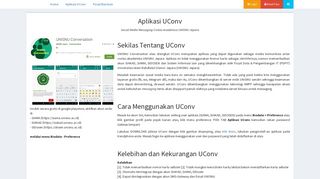 
                            8. Aplikasi UConv - SIADosen - UNISNU Jepara