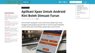 
                            9. Aplikasi Xpax Untuk Android Kini Boleh Dimuat-Turun – ...