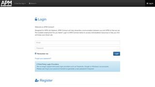 
                            7. APM Connect: Log In