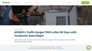 
                            7. APMEX's Traffic Surges 700% with Conductor Searchlight - Conductor ...