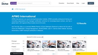 
                            11. APMG International | IT Training & Certification | Info Trek