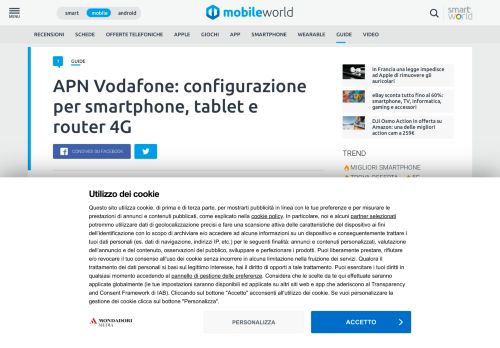 
                            9. APN Vodafone: guida alla configurazione su Android, iPhone, iPad e ...