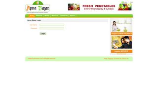 
                            12. Apna Bazar : Login Page