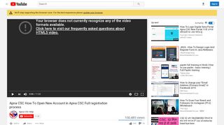 
                            3. Apna CSC How To Open New Account in Apna CSC Full ... - YouTube