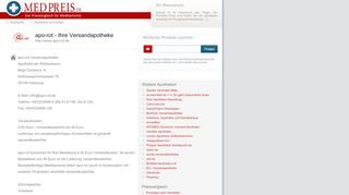 
                            7. apo-rot - Ihre Versandapotheke - MedPreis: Preisvergleich für ...