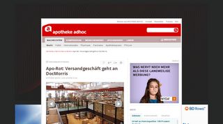 
                            3. Apo-Rot: Versandgeschäft geht an DocMorris | APOTHEKE ADHOC