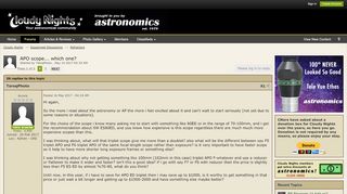 
                            11. APO scope... which one? - Refractors - Cloudy Nights