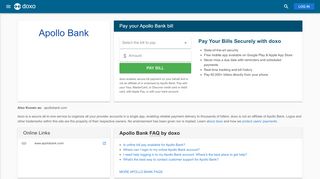 
                            2. Apollo Bank: Login, Bill Pay, Customer Service and Care Sign-In - Doxo