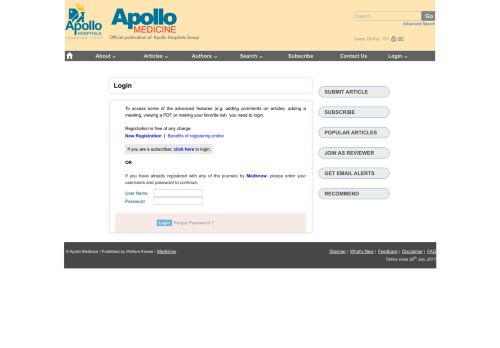 
                            10. Apollo Medicine : Login