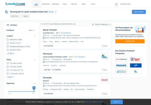 
                            8. apollo medskills limited - Naukri.com