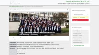 
                            9. APOLLON Hochschule der Gesundheitswirtschaft: Alle Infos auf einen ...