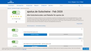 
                            5. apolux.de Gutscheincode | 5€ Rabatt | Jetzt sparen! | SPARWELT