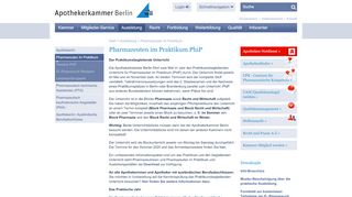 
                            1. Apothekerkammer Berlin: Pharmazeuten im Praktikum