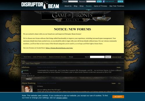 
                            11. APP - Armor Games Support? | Game of Thrones Ascent Forums ...