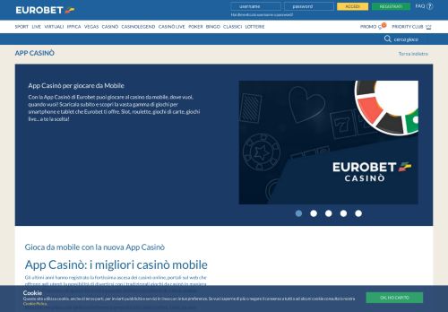 
                            5. App Casinò di Eurobet: Poker, Slot, Roulette e giochi da casino mobile