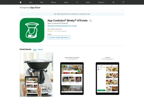
                            8. App Cookidoo® Bimby® Ufficiale su App Store - iTunes - Apple