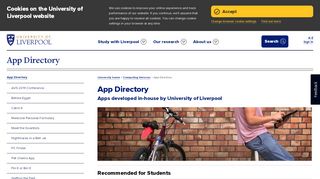 
                            12. App Directory - University of Liverpool
