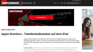 
                            6. App für Apple iPad: Apple Numbers - Tabellenkalkulation auf dem ...