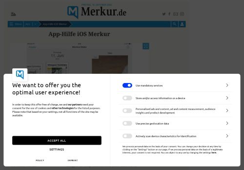 
                            9. App-Hilfe iOS Merkur | Abo - Münchner Merkur