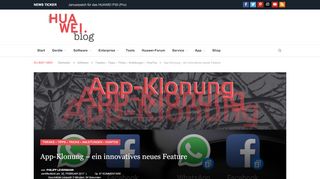 
                            1. App-Klonung - ein innovatives neues Feature - Huawei.Blog