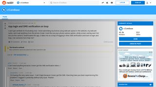 
                            1. App login and SMS verification on loop : CoinBase - Reddit