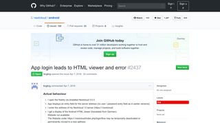 
                            11. App login leads to HTML viewer and error · Issue #2437 · nextcloud ...