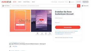 
                            4. App Login Screen Signup Password Screen Stock ... - Shutterstock