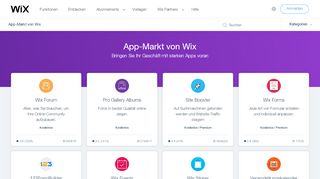 
                            1. App-Markt | Beliebte Apps und Webdienste | Wix - Wix.com