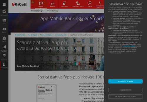 
                            7. App Mobile Banking per Smartphone - Unicredit